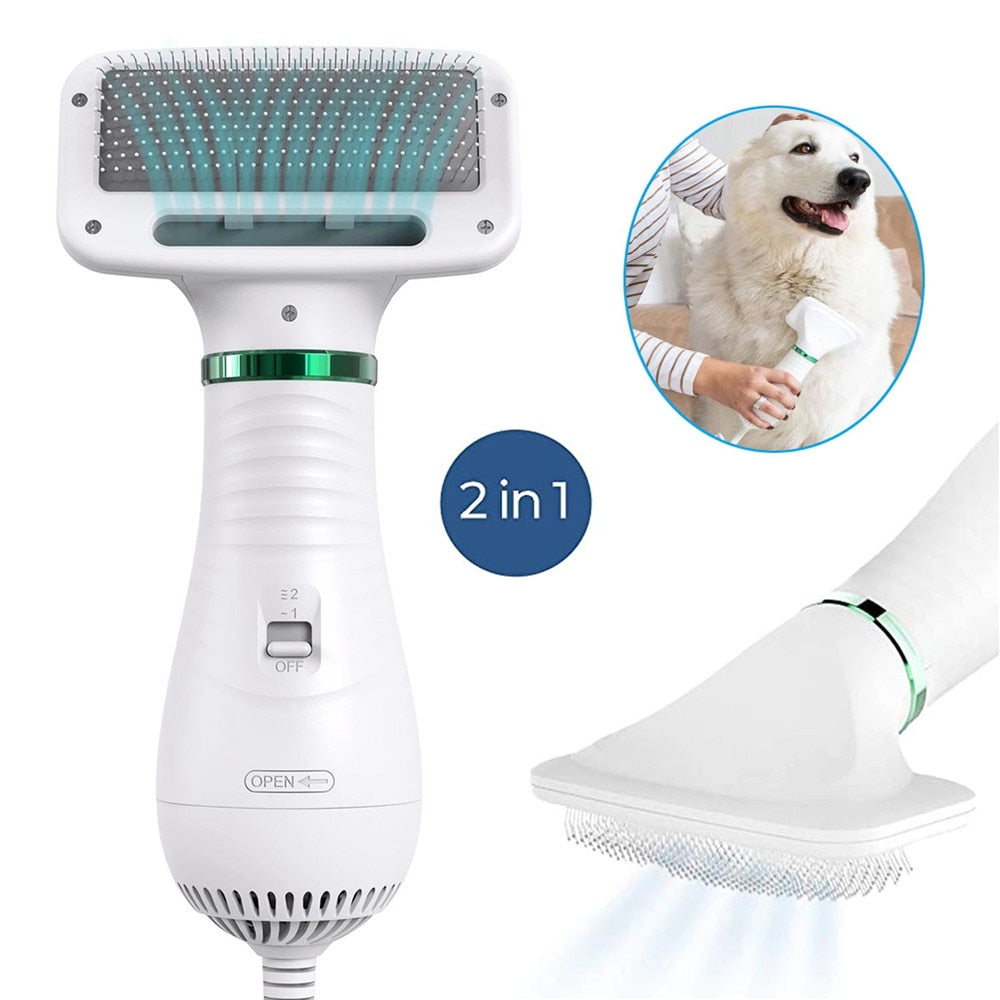 DryPro — 2-in-1 Dog Hair Dryer & Brush