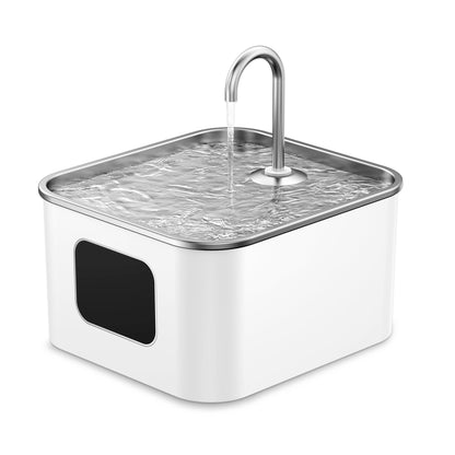 FlowFresh — Stainless Steel Pet Water Fountain 3.5L