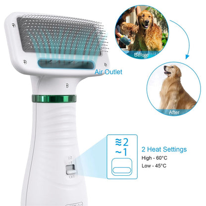 DryPro — 2-in-1 Dog Hair Dryer & Brush